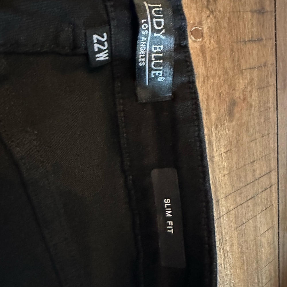 Simone Black Embellished Pull-On Pants 22W NWT - Picture 5 of 8